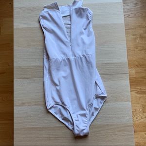 White class in leotard